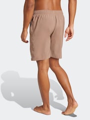 adidas Brown 8-Inch Swim Shorts - Image 2 of 6
