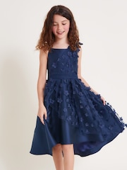 Monsoon Blue Lauren Asymmetrical Floral Dress - Image 1 of 4