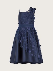 Monsoon Blue Lauren Asymmetrical Floral Dress - Image 2 of 4
