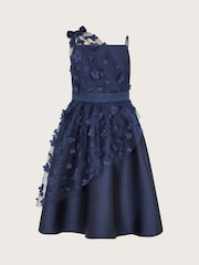 Monsoon Blue Lauren Asymmetrical Floral Dress - Image 3 of 4