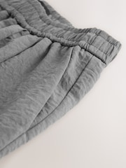 Charcoal Grey Soft Touch Cuffed Balloon Leg Trousers - Image 8 of 8