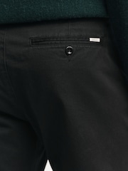 GANT Black Slim Fit Twill Trousers - Image 4 of 4