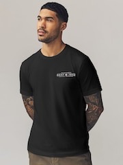 GANT Black Short Sleeve 100% Cotton T-Shirt - Image 1 of 5