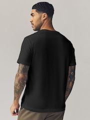 GANT Black Short Sleeve 100% Cotton T-Shirt - Image 2 of 5