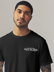 GANT Black Short Sleeve 100% Cotton T-Shirt - Image 3 of 5