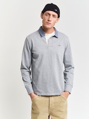 GANT Grey 100% Cotton Rugby Shirt - Image 1 of 5