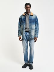 GANT Grey Cable Half Zip 100% Cotton Jumper - Image 5 of 7