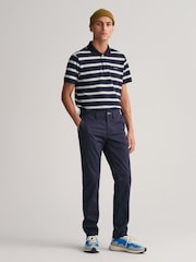 GANT Blue Twill Chino Trousers - Image 6 of 9