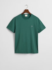 GANT Mid Green Regular-Fit Shield 100% Cotton T-Shirt - Image 5 of 5