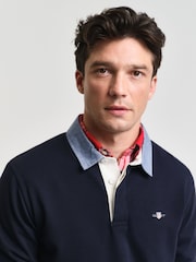 GANT Blue 100% Cotton Rugby Shirt - Image 2 of 4