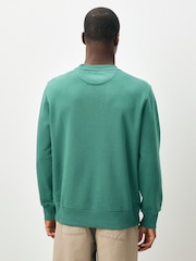 GANT Green Green Regular-Fit Shield Crew Neck Sweatshirt - Image 2 of 4