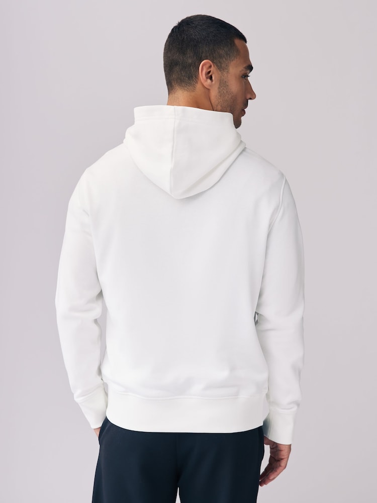 Cream - GANT Graphic Hoodie - Image 2 of 5