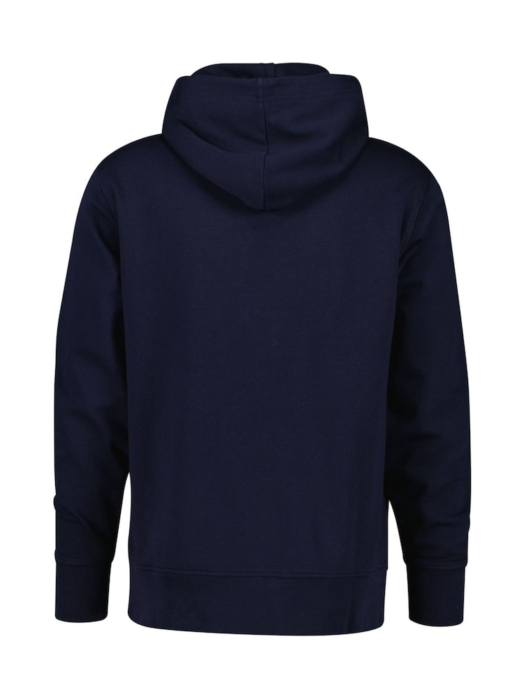 GANT Blue Graphic Hoodie - Image 6 of 6