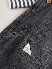 Gris antracita - Conjunto de peto de denim y bodi de bebé (0meses -2años) - Imagen 6 de 9