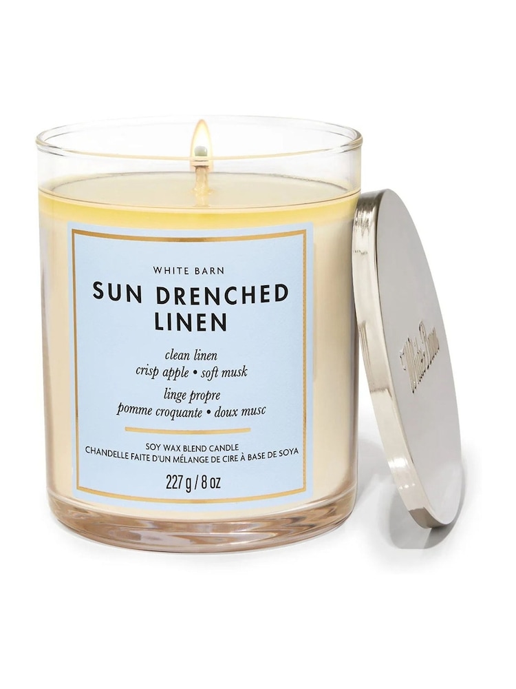 Bath & Body Works Sun Drenched Linen Single Wick Candle - Image 1 of 1