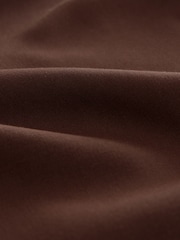 Chocolate Brown Wide Leg Trousers with Linen - Image 7 of 8