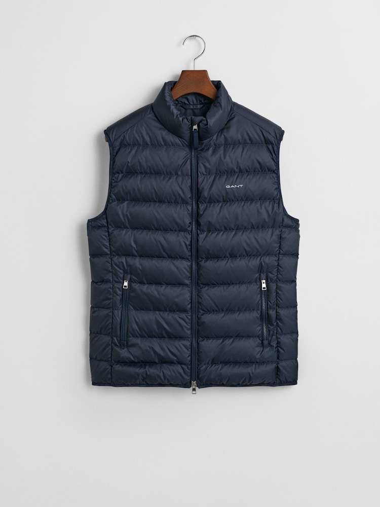 GANT Blue Light Weight Down Gilet - Image 5 of 5