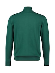 GANT Green Classic Half Zip 100% Cotton Jumper - Image 5 of 5