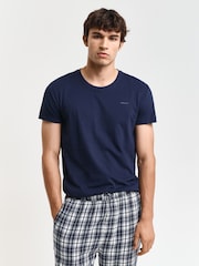 GANT White/Blue Regular-Fit T-Shirts 2 Pack - Image 2 of 4