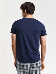 GANT White/Blue Regular-Fit T-Shirts 2 Pack - Image 3 of 4