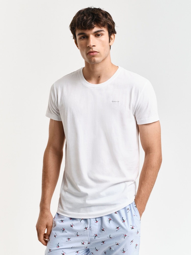 GANT White Regular-Fit T-Shirts 2 Pack - Image 1 of 4