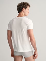 GANT White Regular-Fit T-Shirts 2 Pack - Image 3 of 4