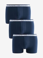 GANT Blue Boxers 3 Pack - Image 1 of 4