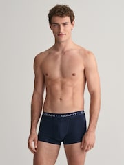 GANT Blue Cotton Stretch 7 Pack Boxers - Image 2 of 4