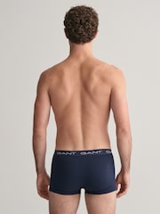 GANT Blue Cotton Stretch 7 Pack Boxers - Image 3 of 4