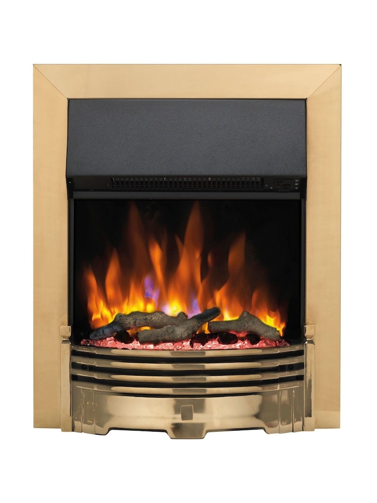 Dimplex Brass Helmsdale Inset Fireplace - Image 2 of 5 Dimplex Brass Helmsdale Inset Fireplace - Image 2 of 5