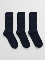 GANT Navy Blue Soft Cotton Socks 3 Pack - Image 1 of 1