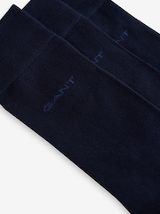 GANT Navy Blue Soft Cotton Socks 3 Pack - Image 6 of 6