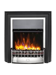 Dimplex Chrome Cheriton Deluxe Brass Free Standing Fire - Image 2 of 5