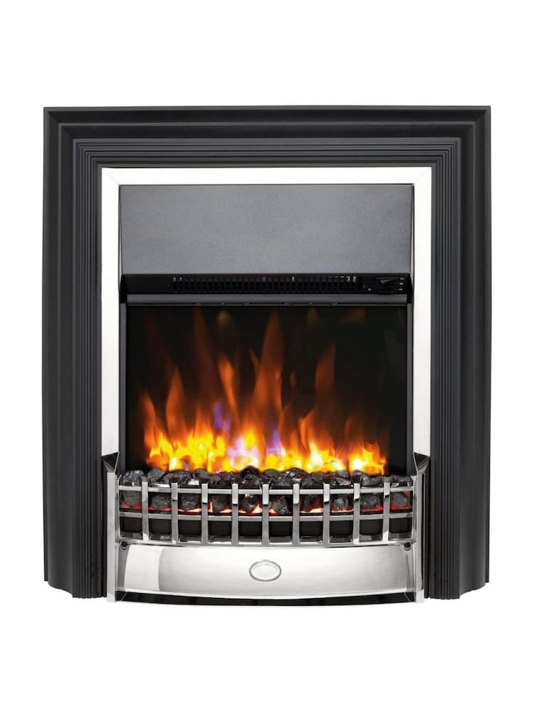 Dimplex Chrome Cheriton Deluxe Brass Free Standing Fire - Image 2 of 5