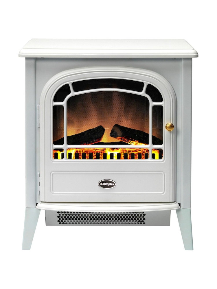 Dimplex White Courchevel Optiflame Free Standing Electric Stove - Image 2 of 5