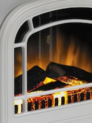 Dimplex White Courchevel Optiflame Free Standing Electric Stove - Image 3 of 5