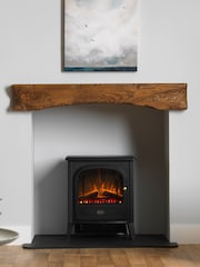 Dimplex Black Courchevel Optiflame Free Standing Electric Stove - Image 1 of 5