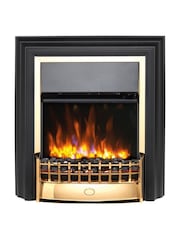 Dimplex Brass Cheriton Deluxe Brass Free Standing Fire - Image 2 of 9