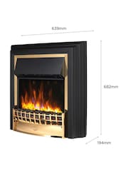 Dimplex Brass Cheriton Deluxe Brass Free Standing Fire - Image 4 of 9