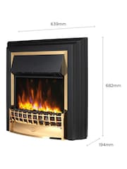 Dimplex Brass Cheriton Deluxe Brass Free Standing Fire - Image 7 of 9