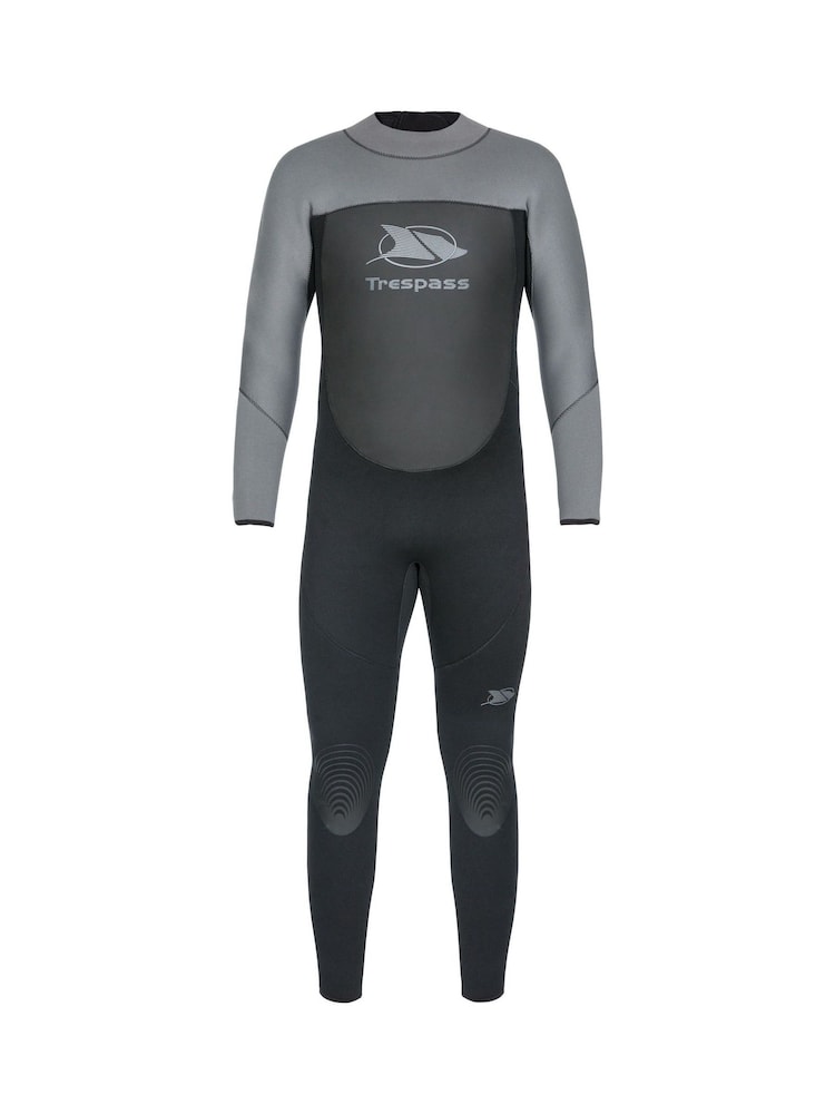 Trespass Male Lakee 5Mm Full Black Wetsuit - Image 3 of 4