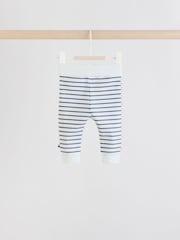 Blue Stripe Baby Jersey Jacket, Bodysuit and Leggings 3 Piece Set (0mths-2yrs) - Image 10 of 16