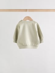 Sage Green Tractor Baby Sweatshirt and Joggers Set (0mths-2yrs) - Image 5 of 16