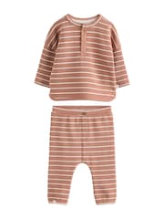 Mineral Stripe Baby Tops and Leggings 6 Piece Set (0mths-3yrs) - Image 11 of 16
