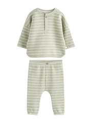Mineral Stripe Baby Tops and Leggings 6 Piece Set (0mths-3yrs) - Image 13 of 16