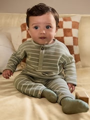 Mineral Stripe Baby Tops and Leggings Set 6 Piece (0mths-3yrs) - Image 18 of 19