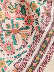 FatFace Chalk White Ornate Paisley Hair Bow - Image 2 of 2