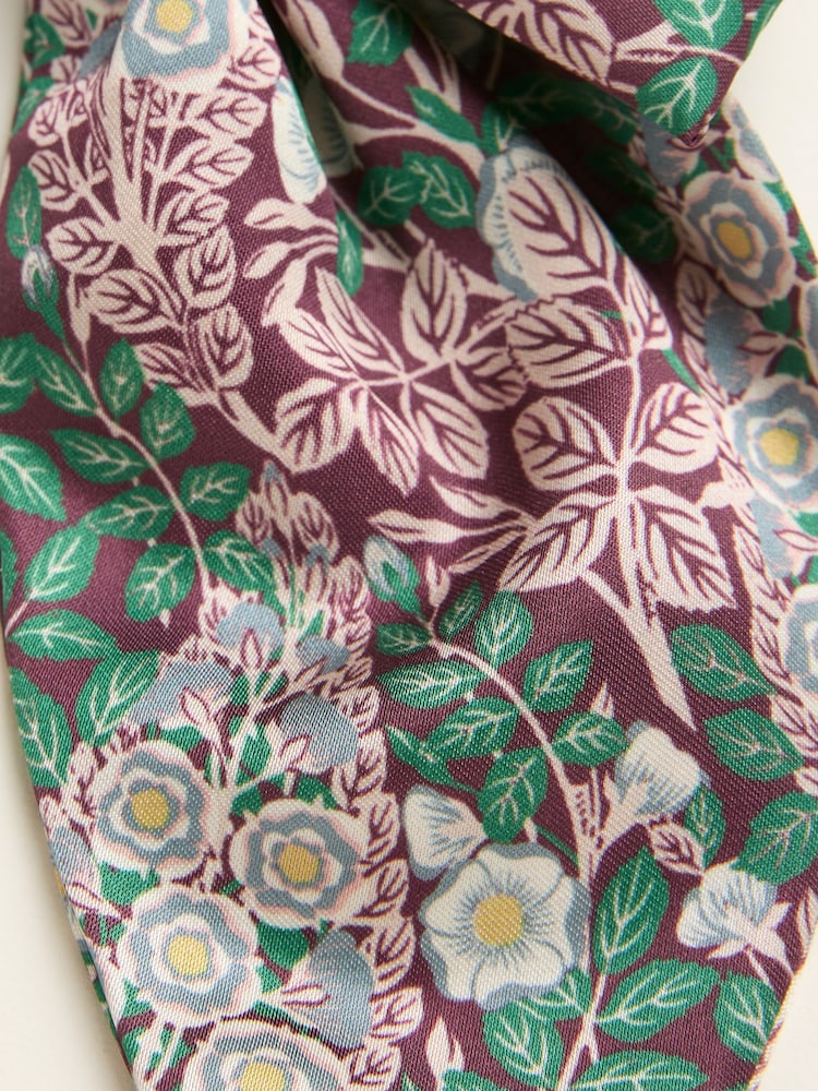 FatFace Burgundy Red Japanese Rose Hair Bow - Image 2 of 2