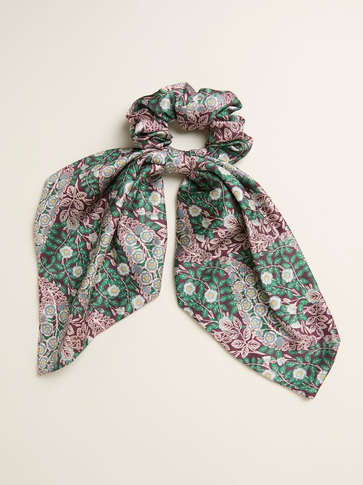 FatFace Burgundy Red Japanese Rose Hair Tie - Image 1 of 2