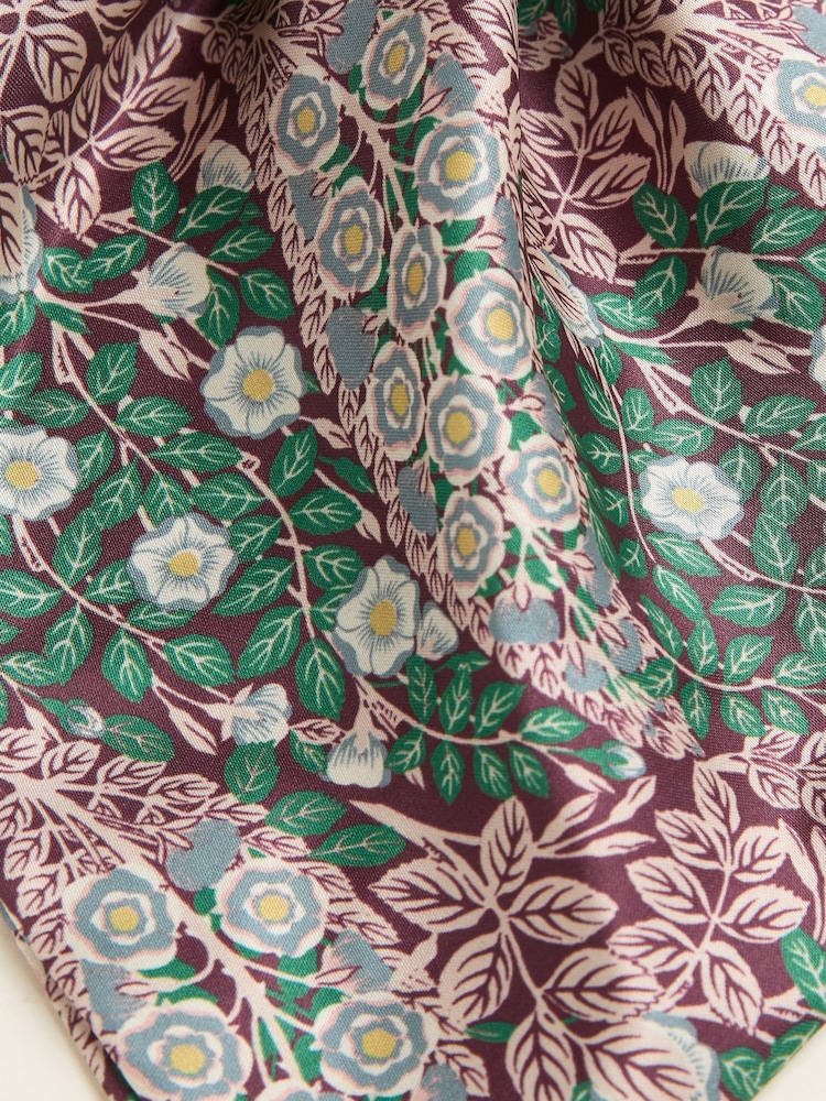 FatFace Burgundy Red Japanese Rose Hair Tie - Image 2 of 2